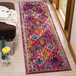 Safavieh Vintage Zona Alfombra, Polipropileno, Fucsia, 2'2" x 8'