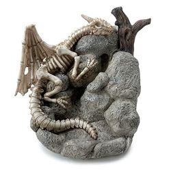 Puckator DRG524 Shadows of Darkness Sleeping Bones Dragon Skull Backflow Incense Burner