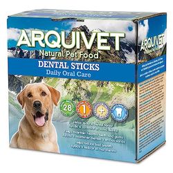 ARQUIVET Dental sticks 28 uds - collations dentaires pour chiens - Produits canines de l'hygiène dentaire - collations naturelles - douches et chiens pour chiens