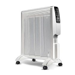 Radiatore in mica bianco 1000 W, 48 x 29,5 x 16 cm, design compatto