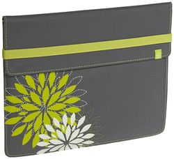 Lässig Ipad Tasche Pouch Schutzhülle Schutz Tasche Sleeve Ipad 1,2 und Ipad Air, Flower ash