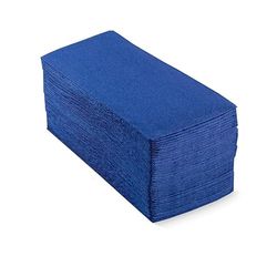 Morigami, Serviette Rectangulaire, Pli 1/6, Pointe Bout, Bleu, 150 serviettes
