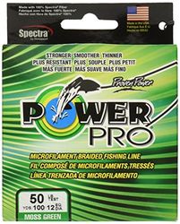 POWER PRO 21100500100E POWERPRO 50 lbs. x 100 jardas, unissexo, verde musgo, tamanho único