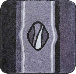 Grund Jewel Alfombra de Baño, Poliacrílico Ultrasoft, Antracita, 60x60 cm