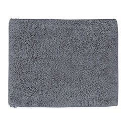 Relaxdays - Tapis de salle de bain - Lavable - Pour sol chauffant - Gris