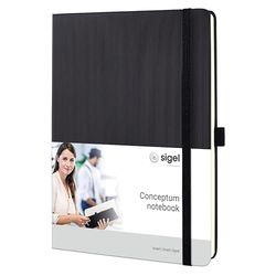 SIGEL CO118 Notizbuch Conceptum, Tablet-Größe, liniert, schwarz: Notebook Conceptum, Classic, Hardcover