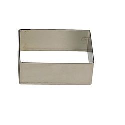 Gobel - Molde rectangular, 10 x 3 cm, acero inoxidable