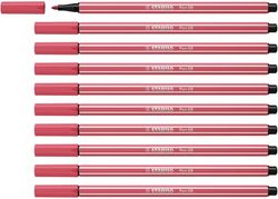 Premium Viltstift - STABILO Pen 68-10 stuks - aardbeien rood
