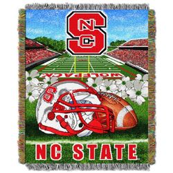 The Northwest Company NC State Wolfpack Home Field Advantage Woven Tapestry Throw Blanket, 48" x 60", red