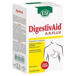 ESI - DigestivAid A.R.Flux, Integratore Alimentare a Base di estratto di Camomilla, Finocchio e Liquirizia con l'Aloe Vera, Aiuta la Digestione e Combatte l'Acidità, 16 pocket drink