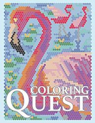 Coloring Quest: Activity Puzzle Color By Number Book for Adults Relaxation and Stress Relief
