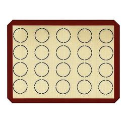 Déco Relief - Tapis de Cuisson Silicone 30 x 40 cm - Marquage Rond 5 cm - Matéirle Pâtisserie Professionnel