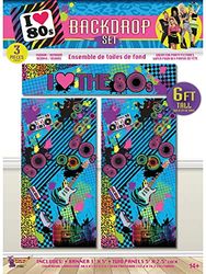 Bristol Novelty X77461 - Fondo para fotografía, temática años 80, tamaño único, Multicolor Halloween