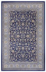 Nouristan Aljars Design Tapis Oriental - Tapis Oriental à Poils Courts - Idéal pour Salon, Cuisine, Chambre à Coucher, Bureau, Salle à Manger - 120 x 170 cm - Bleu crème