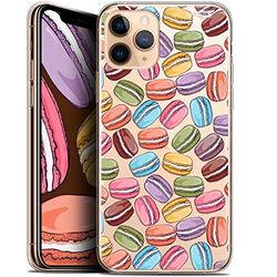 Caseink fodral för Apple iPhone 11 Pro Max (6,5) gel HD [tryckt i Frankrike - iPhone 11 Pro Max fodral - mjukt - stötskyddat ] makroner