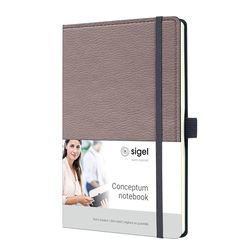 SIGEL CO691 Notizbuch Conceptum, ca. A5, dotted, taupe: Notebook Conceptum, Casual, Hardcover