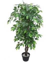 Leaf Realistische kunstficusboom/plant, 120 cm groot, ficus