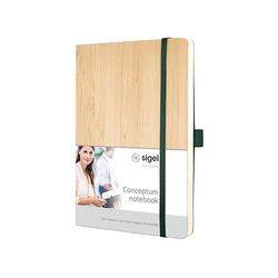 SIGEL CO671 Notizbuch Conceptum, ca. A5, dotted, beige: Notebook Conceptum, Nature Edition, Bamboo, Softcover
