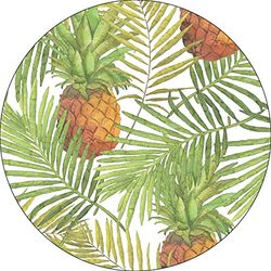 Bonateks, Ronde digitaal bedrukte muismat, antislip onderkant, voor kantoor en thuis, diameter: 22 cm