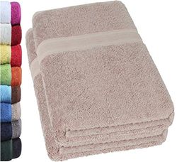 NatureMark Lot de 2 draps de Douche, 70 x 140 cm, Sable/Beige