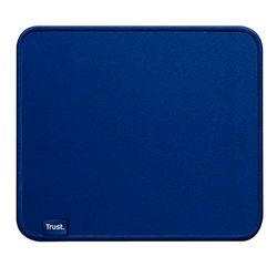 Trust Boye Mouse Pad, Sustainable Design, Rubber Anti-slip Bottom, 250 x 210 x 3mm, Mouse Mat with Stitched Edge, Machine Washable, Office Mouse Pad for Work, Home Office - Blue