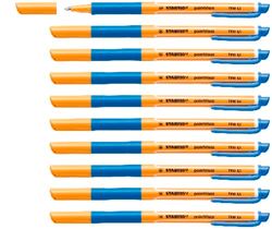 Stabilo Pointvisco - Pack de 10 bolígrafos, color turquesa