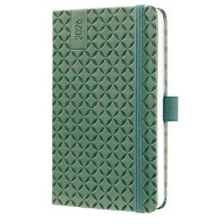 SIGEL J6134 Wochenkalender Jolie 2026, ca. A6, grün: Agenda Jolie, Flair, Natural Green, Hardcover