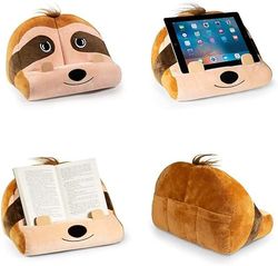 Bookmonster Faultier | Lesekissen für Bücher und Tablets | Buchständer | Tablethalter | Lesehillfe | Deutsche Ausgabe: Kuschelig und formstabil - mit Seitenhalter und Tasche