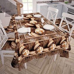 PETTI Artigiani Italiani - Nappe, Nappe de Table, Nappe Rectangulaire, Nappe Lavable Impermeable, Nappe Anti Tache, 100% Made in Italy, Pain