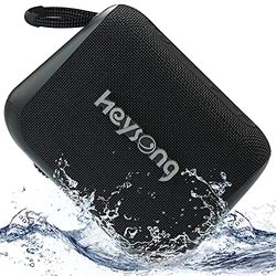 Heysong Altoparlante Bluetooth Impermeabile, Altoparlante Doccia Portatile Wireless con Stereo Wireless, IPX7, Tempo di Riproduzione 24 Ore, Altoparlante per Accessori Camera da Letto, Regalo per Uomo