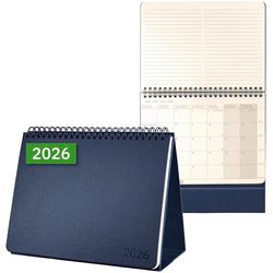 SIGEL C2683 Desktop planner Conceptum 2026-1 year - ca. A5 landscape - dark blue - 2 pages = the week at the bottom and notes at the top - hardcover - 80 gsm - 144 p. - PEFC-certified