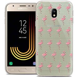 Caseink fodral för Samsung Galaxy J3 2017 J320 (5) fodral [kristallgel HD mönster kollektion mönster design flamingos prickar - mjuk - ultratunn - tryckt i Frankrike]