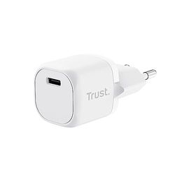 Trust Maxo Caricatore USB C Rapido 20W PD, Alimentatore Senza Cavo, Porta USB di Tipo C, Caricabatterie iPhone 14/14 Pro Max, iPad, Samsung Galaxy S23 S22 S21, Xiaomi, Oppo, Tablet - Bianco