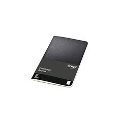 SIGEL CO865 Cuaderno de notas, 9.3 x 14 cm, a líneas, Softcover, negro, Conceptum