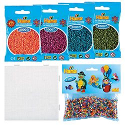 Hama - Surtido Mini "Basic" - Perlas para planchar - Tamaño mini ø 2,5 mm - Ref. S245