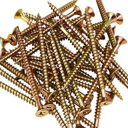Forgefix MPS575Y Parafuso multiusos compatível com Pozi CSK ST ZYP 5,0 x 75 mm, caixa de 100, amarelo, 5,0 x 75 mm