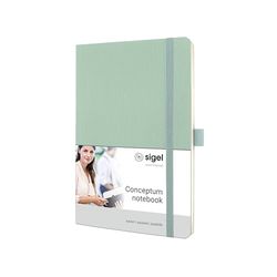 SIGEL CO336 Notizbuch Conceptum, ca. A5, kariert, mintgrün: Notebook Conceptum, Classic, Softcover