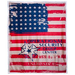 CelinaTex Cuddly Blanket, Polyester, USA Motif, 150 x 200 cm