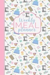 Weekly Meal Planner: 52 Weeks of Meal Planning Pages and Weekly Grocery List and Special Celebration/Holiday Planning Pages - Cute Kitchen Utensil Design