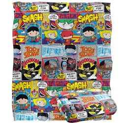 JUSTICE LEAGUE Silky Touch Super Soft Throw Blanket 152 x 127 cm