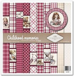 ITD Collection - Scrapbooking Package 12 x 12 inches, Scrapbooking Paper, Decorative Paper, Decoupage, Card Making, Paper Size - 310 x 320 mm (SLS042) 10 Sheets + 1, Childhood Memories