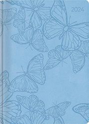 Ladytimer Deluxe Sky 2024 Pocket Calendar A6 (10.7 x 15.2 cm) Tucson Cover with Embossed Motif Weekly 128 Pages Alpha Edition