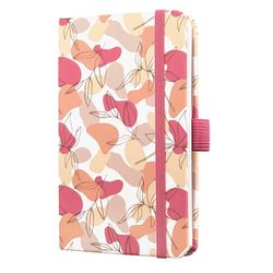 SIGEL J6358 Wochenkalender Jolie 2026, ca. A6, pink, beige, weiß: Agenda Jolie, Beauty, Spring Linear Leaves, Hardcover