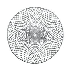 Zeller Set de Table en PVC, argenté, 38 cm