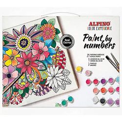 Alpino Color Experience Paint by Numbers | Dipingi per numeri per adulti e bambini | Kit completo fai da te per dipingere a punti | Set Dipingere per numeri con quadro, pennelli e vernici