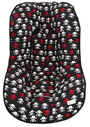 Housse matelas universelle pour groupe 0 ou Maxi-Cosi. Modèle crâne. Grille 3d