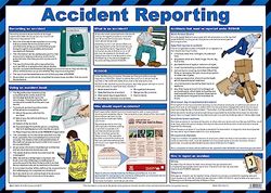 Safety First Aid Laminated Accident Reporting Poster