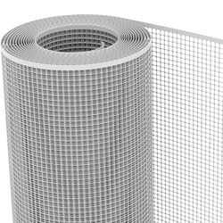 TENAX Quadra 10 zilver 1,00 x 3 m, beschermingsnet van kunststof voor balkon, terras, poort en omheining