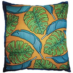 H DUPONT COJÍN 100% SEDA ENCHUFE NEGRO 40 X 40 CM TROPICAL
