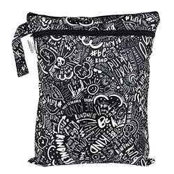 Bumkins Wet/Dry Bag - Waterdichte natte droge tas voor baby's, reizen, zwempak, kleding, puppy's, gymkleding, toiletartikelen - Be Kind